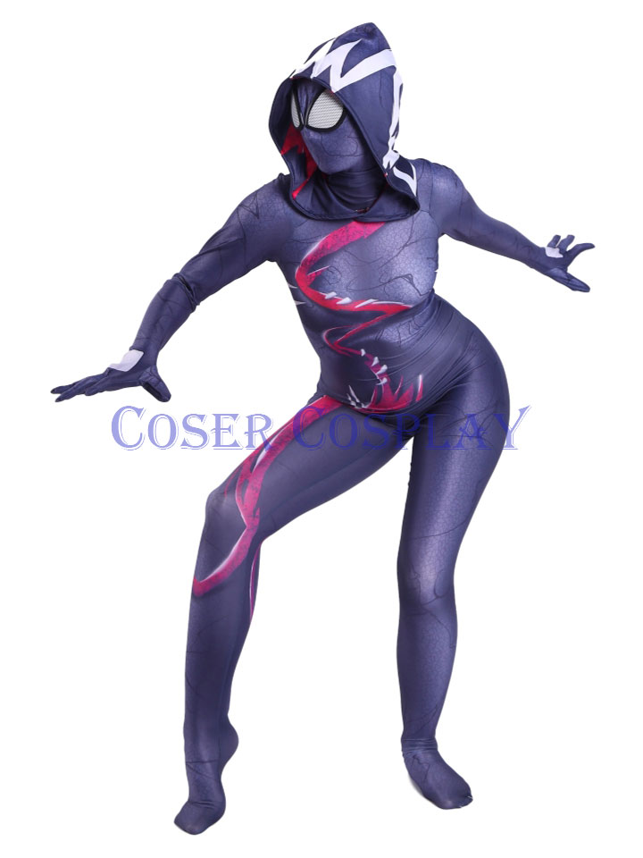 2019 Gwenom Spider Costume Girl Venom Gwen Halloween 0910